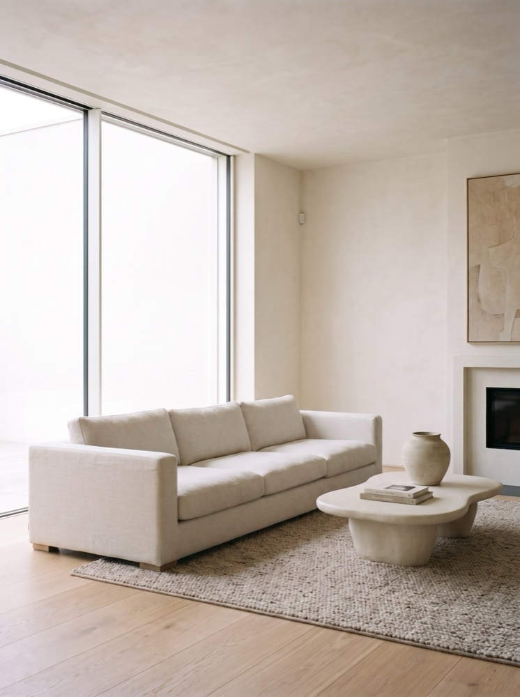 Living room in the Linen Light interior design style