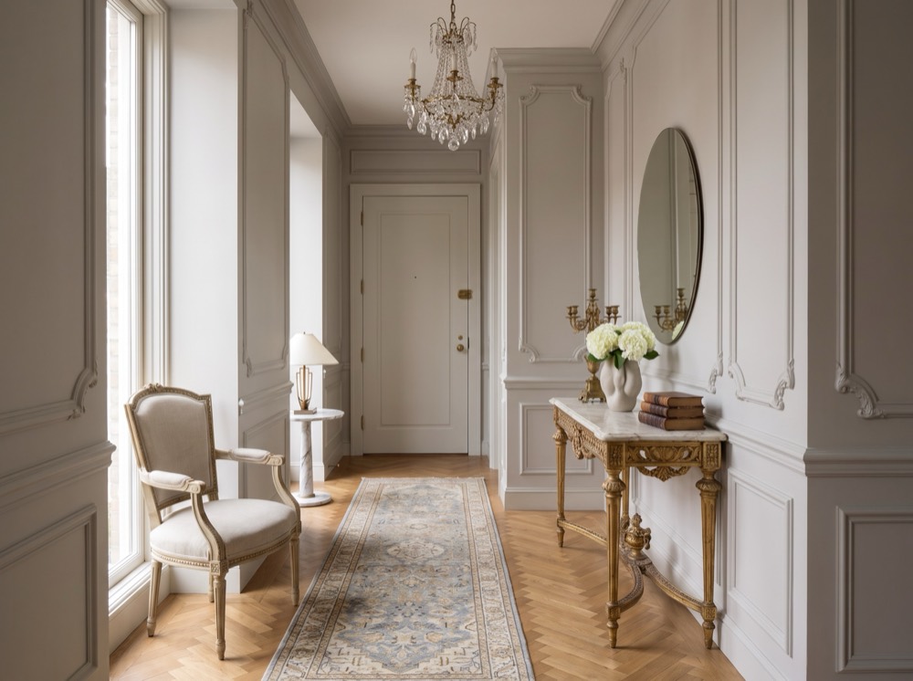 Entryway in the Parisian Chic interior design style