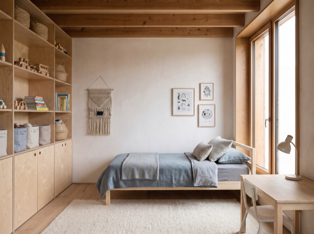 Kids room in the Scandi interior design style